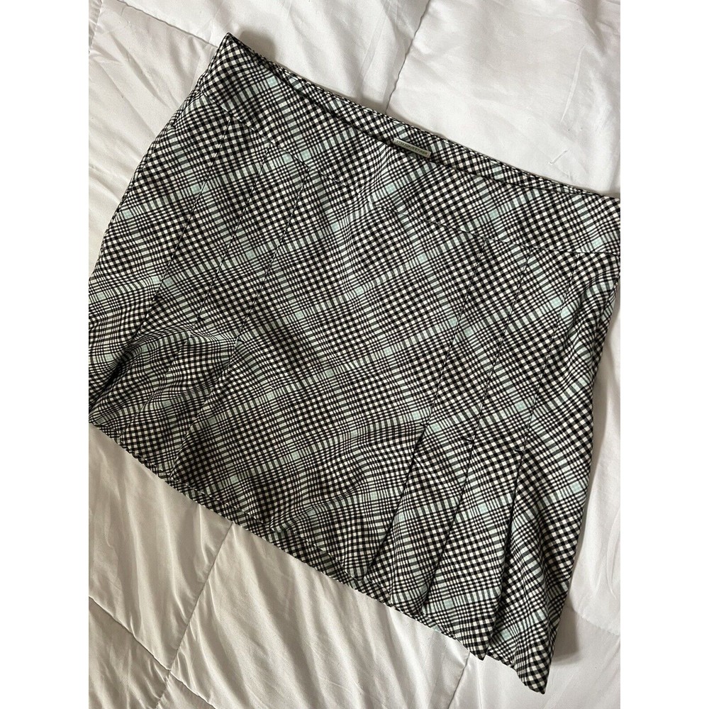 IZOD XFG Women's Blue White Plaid Pattern Athletic Golf Tennis Skirt Skort Sz  8